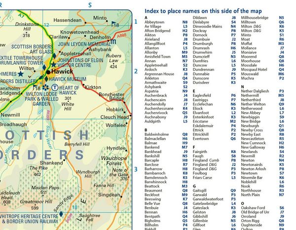 Produktbild: Dumfries & Galloway Pocket Map