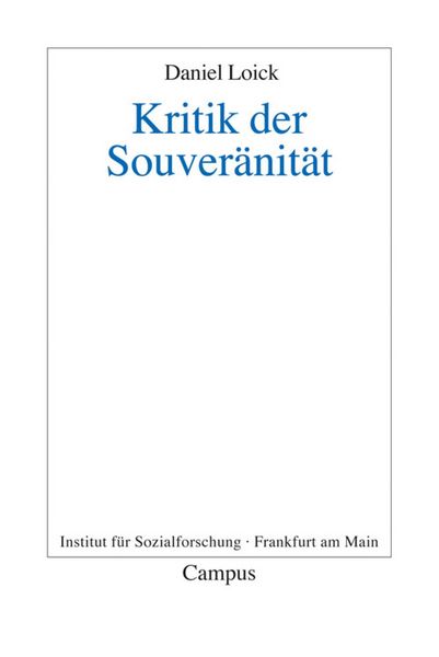 Produktbild: Kritik der Souver&auml;nit&auml;t