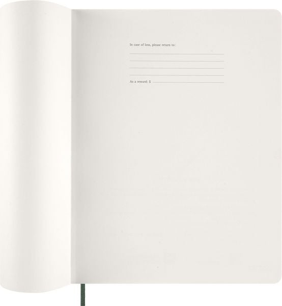 Produktbild: Moleskine 15 Monate Essential Wochenkalender 2026/2027, 1 Wo = 2 Seiten, vertikal, XXL, weicher Einband, Myrtengr&uuml;n