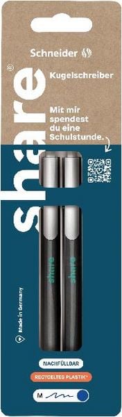 Produktbild: share Kugelschreiber blau 2er set