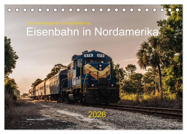 Produktbild: Eisenbahn in Nordamerika (Tischkalender 2026 DIN A5 quer), CALVENDO Monatskalender