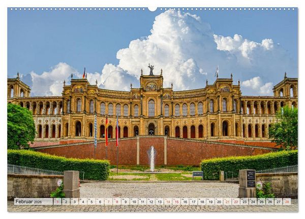 Produktbild: M&uuml;nchen Impressionen (Wandkalender 2026 DIN A2 quer), CALVENDO Monatskalender
