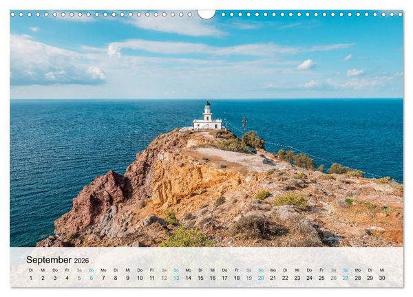 Produktbild: Santorini - Die malerische Kykladeninsel (Wandkalender 2026 DIN A3 quer), CALVENDO Monatskalender
