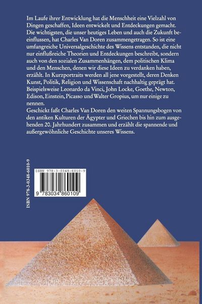 Produktbild: Geschichte des Wissens