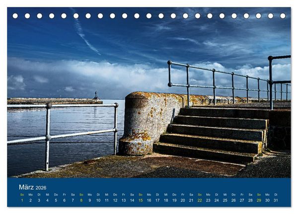 Produktbild: Die Nordmole in Wilhelmshaven. Historisches Relikt und Lieblingsort. (Tischkalender 2026 DIN A5 quer), CALVENDO Monatskalender