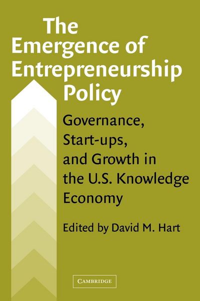 Produktbild: The Emergence of Entrepreneurship Policy