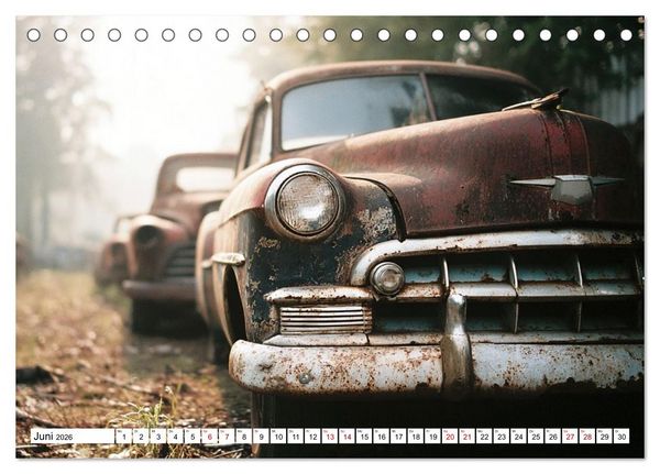 Produktbild: Rost trifft Nostalgie (Tischkalender 2026 DIN A5 quer), CALVENDO Monatskalender