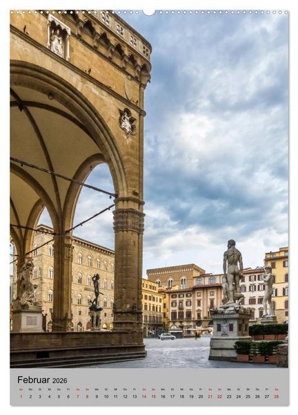 Produktbild: FLORENZ Impressionen bei Tag und Nacht (hochwertiger Premium Wandkalender 2026 DIN A2 hoch), Kunstdruck in Hochglanz