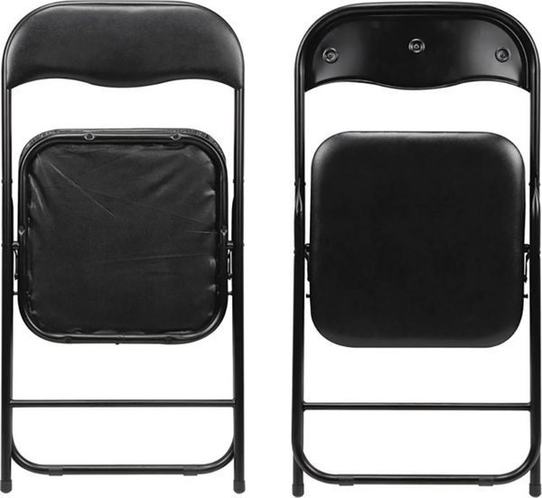 Produktbild: Perel folding chair padded Camping Stuhl Schwarz FP168B