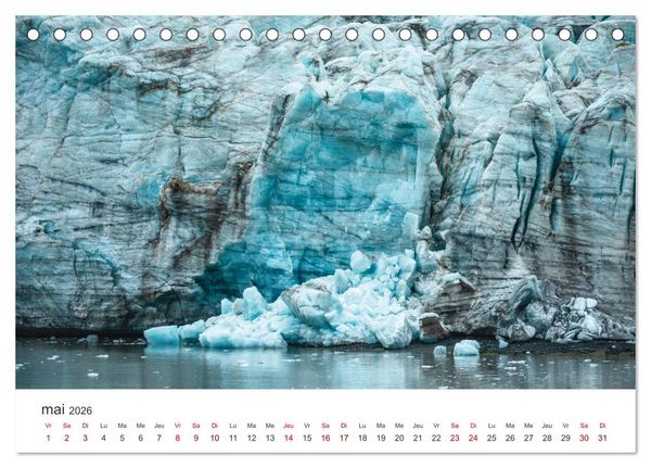 Produktbild: L'&eacute;t&eacute; sur les &icirc;les Svalbard (Calendrier de bureau 2026 DIN A5 vertical), CALVENDO calendrier mensuel