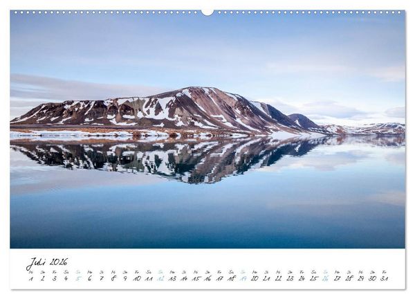 Produktbild: Heike Odermatt: 80&deg; Nord - Fotografien von Spitzbergen und Nordaustland (Wandkalender 2026 DIN A2 quer), CALVENDO Monatskalender