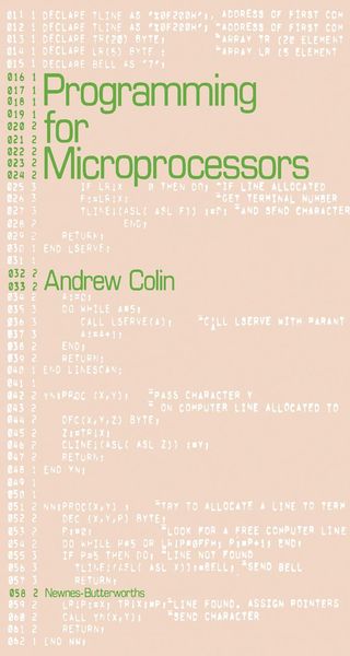 Produktbild: Programming for Microprocessors