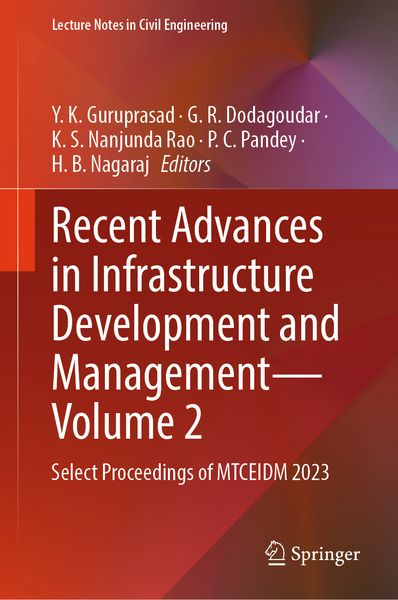 Produktbild: Recent Advances in Infrastructure Development and Management - Volume 2