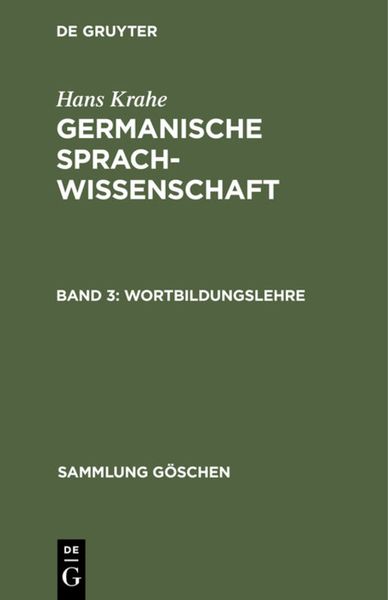 Produktbild: Wortbildungslehre