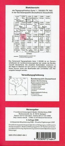 Produktbild: Baden-Baden 1 : 100 000