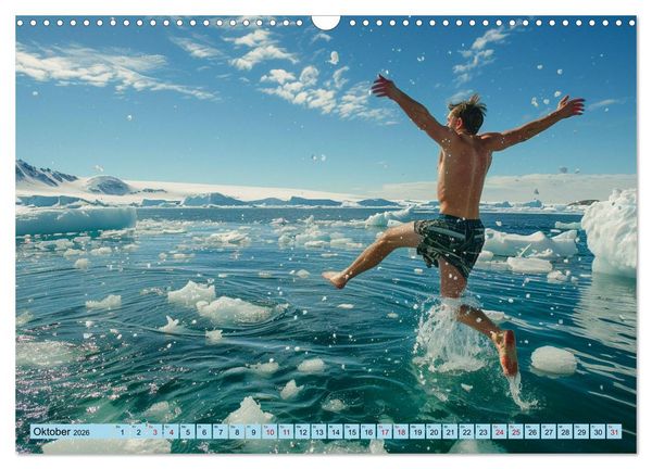 Produktbild: Eisbaden (Wandkalender 2026 DIN A3 quer), CALVENDO Monatskalender