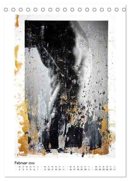 Produktbild: Overpainted ... M&auml;nner (Tischkalender 2026 DIN A5 hoch), CALVENDO Monatskalender
