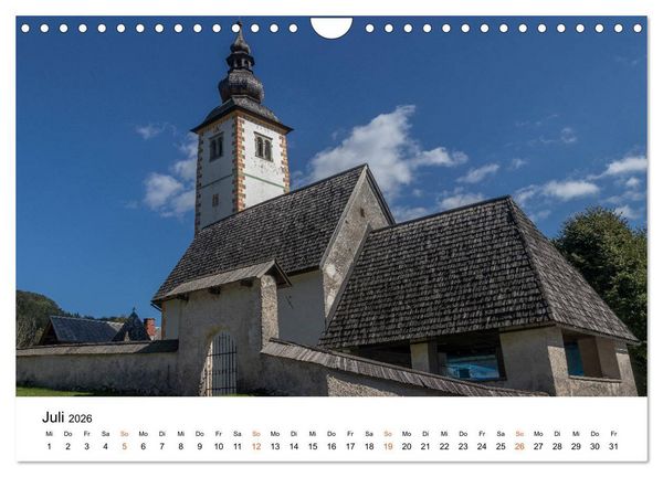 Produktbild: Oberkrain und Triglav-Nationalpark (Wandkalender 2026 DIN A4 quer), CALVENDO Monatskalender
