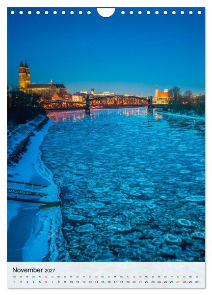 Produktbild: Magdeburg und das Licht am Ende des Tages (Wandkalender 2027 DIN A4 hoch), CALVENDO Monatskalender