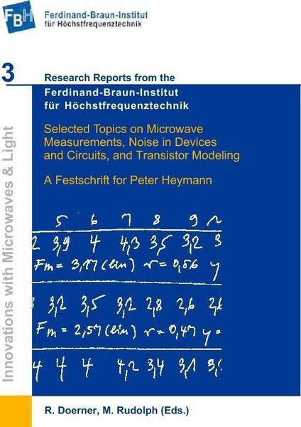Produktbild: Selected Topics on Microwave Measurements, Noise in Devices and Circuits, and Transistor Modeling