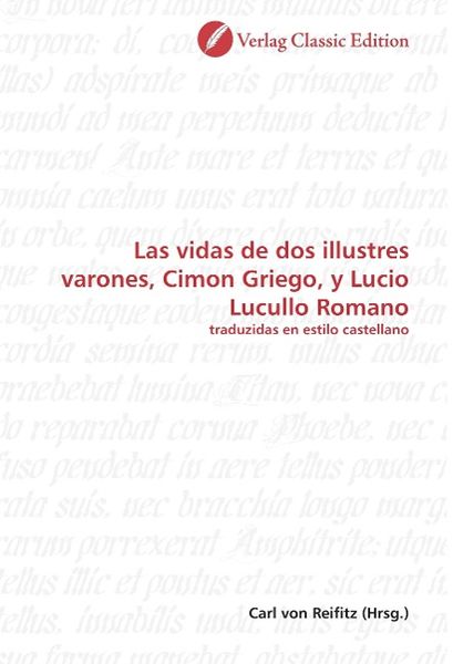 Produktbild: Vidas de dos illustres varones, Cimon Griego, y Lucio Lucull