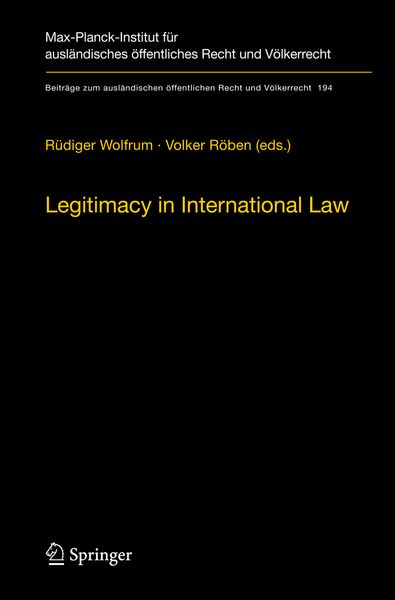 Produktbild: Legitimacy in International Law