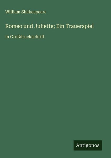 Produktbild: Romeo und Juliette; Ein Trauerspiel
