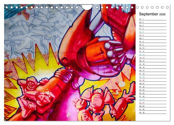 Produktbild: Dresden Graffiti (Wandkalender 2026 DIN A4 quer), CALVENDO Monatskalender