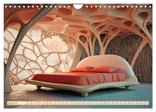 Produktbild: Exzentrische biomorphe Architektur (Wandkalender 2026 DIN A4 quer), CALVENDO Monatskalender