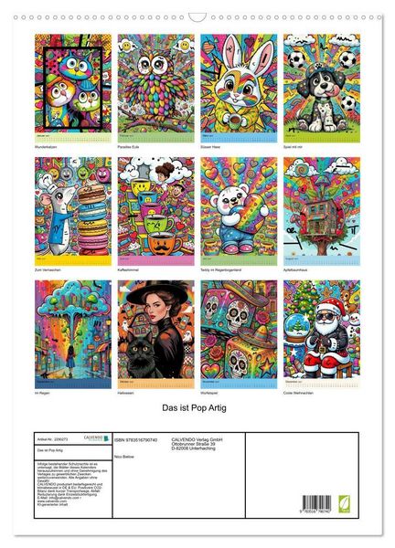 Produktbild: Das ist Pop Artig (Wandkalender 2027 DIN A2 hoch), CALVENDO Monatskalender
