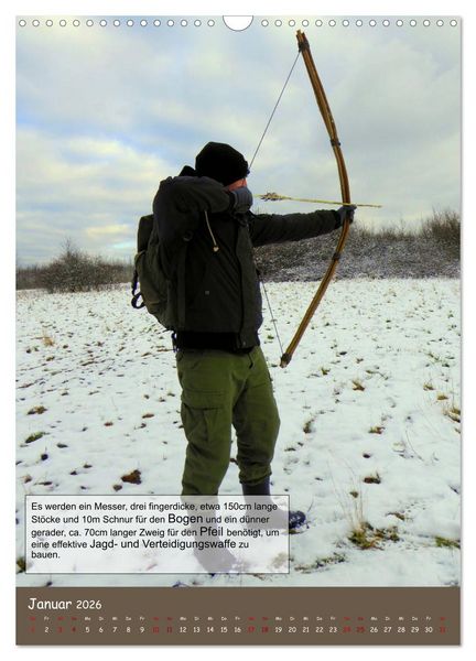 Produktbild: Der Survival-Kalender (Wandkalender 2026 DIN A3 hoch), CALVENDO Monatskalender