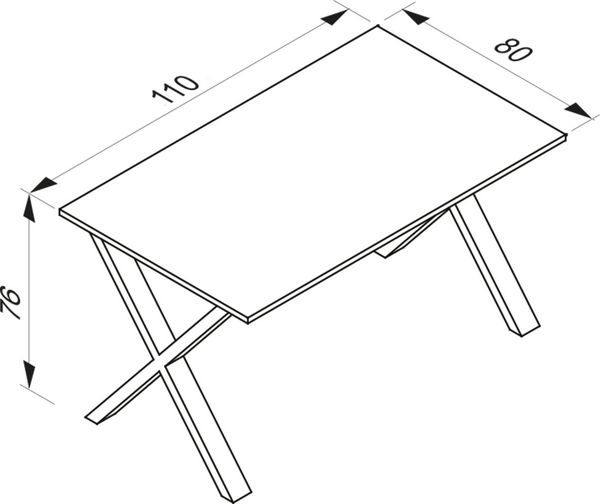 Produktbild: Premium Holz Esstisch K&uuml;chentisch Xona X 110x80