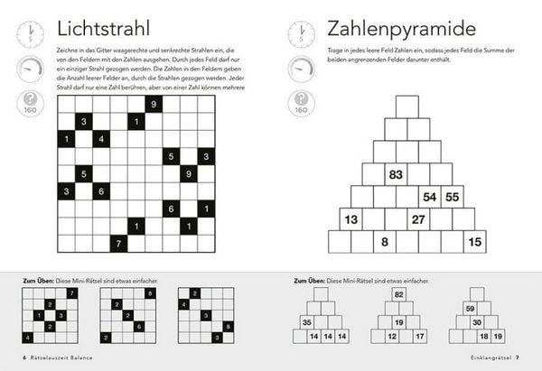Produktbild: R&auml;tselAuszeit &ndash; Balance. &Uuml;ber 300 R&auml;tsel f&uuml;r mentalen Ausgleich, Gelassenheit und Harmonie