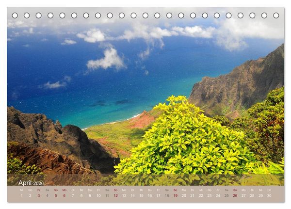 Produktbild: Aloha aus Hawaii (Tischkalender 2026 DIN A5 quer), CALVENDO Monatskalender