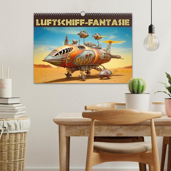 Produktbild: Luftschiff-Fantasie (Wandkalender 2026 DIN A3 quer), CALVENDO Monatskalender