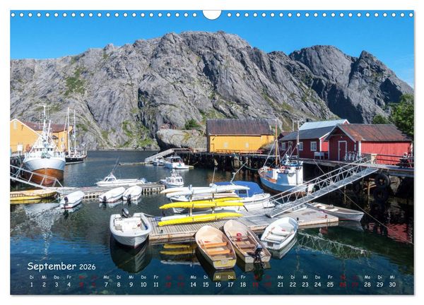 Produktbild: VESTERALEN UND LOFOTEN - Inselparadies im Eismeer (Wandkalender 2026 DIN A3 quer), CALVENDO Monatskalender