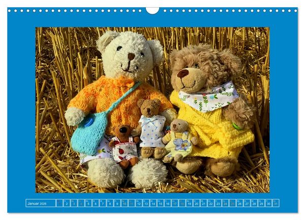 Produktbild: Der Baerchenladen, Teddys und Kunst zum Verlieben (Wandkalender 2026 DIN A3 quer), CALVENDO Monatskalender