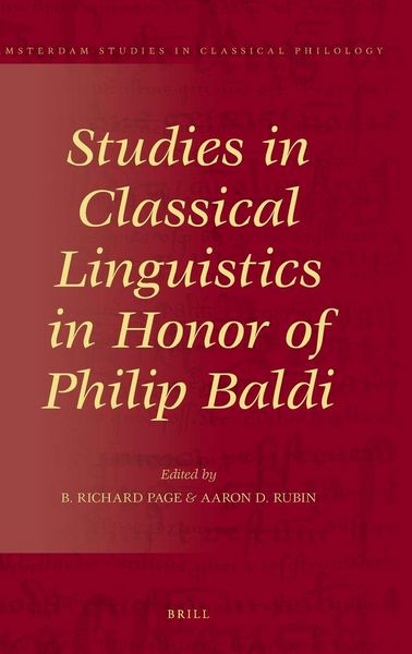 Produktbild: Studies in Classical Linguistics in Honor of Philip Baldi
