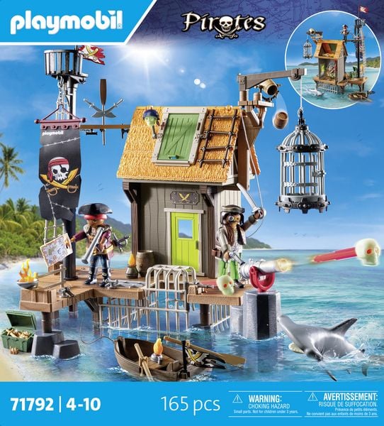 Produktbild: PLAYMOBIL 71792 Piratenhafen mit Seer&auml;uber-Gef&auml;ngnis