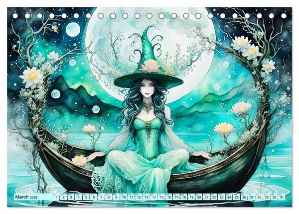 Produktbild: Enchantress of nature (Desk Calendar 2026 DIN A5 landscape), CALVENDO 12 Month DeskCalendar