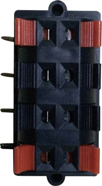 TRU COMPONENTS 737763 Lautsprecher-Steckverbinder Buchse, Einbau horizontal Polzahl: 8 Schwarz 1 St.