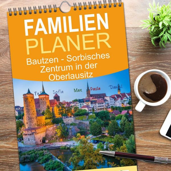 Produktbild: Familienplaner 2026 - Bautzen - Sorbisches Zentrum in der Oberlausitz mit 5 Spalten (Wandkalender, 21 x 45 cm) CALVENDO