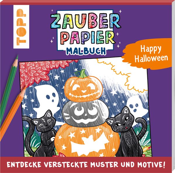 Produktbild: Zauberpapier Malbuch Happy Halloween