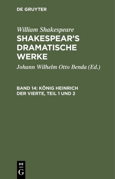 Produktbild: K&ouml;nig Heinrich der Vierte, Teil 1 und 2