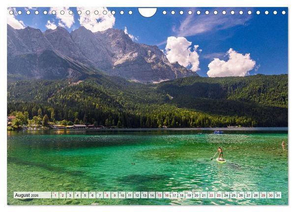 Produktbild: Bayerische Seenlandschaften - Natur im Einklang mit Freizeit und Kultur (Wandkalender 2026 DIN A4 quer), CALVENDO Monatskalender