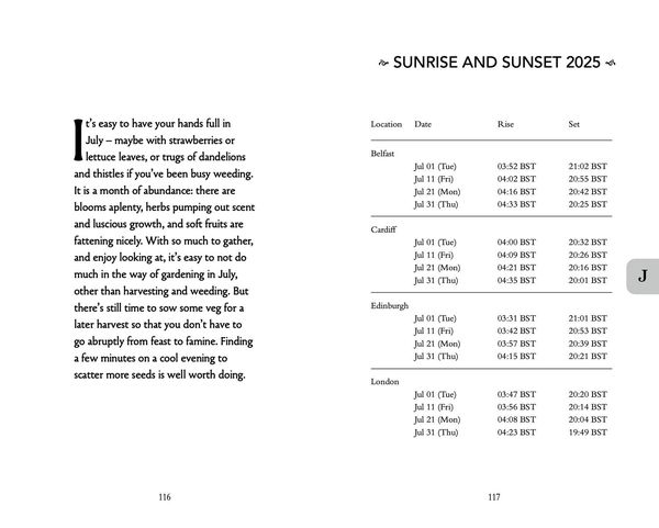 Produktbild: Gardener's Almanac 2025