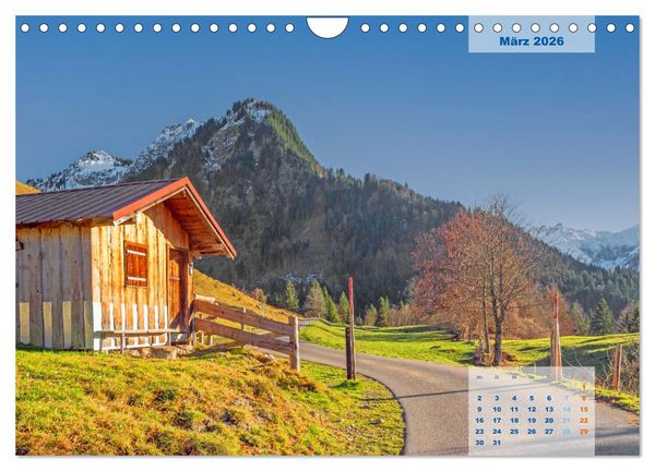 Produktbild: ALLG&Auml;U, im Wandel der Jahreszeiten. (Wandkalender 2026 DIN A4 quer), CALVENDO Monatskalender