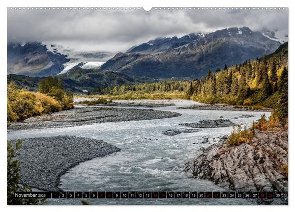 Produktbild: Alaska - Farben und Licht (hochwertiger Premium Wandkalender 2026 DIN A2 quer), Kunstdruck in Hochglanz