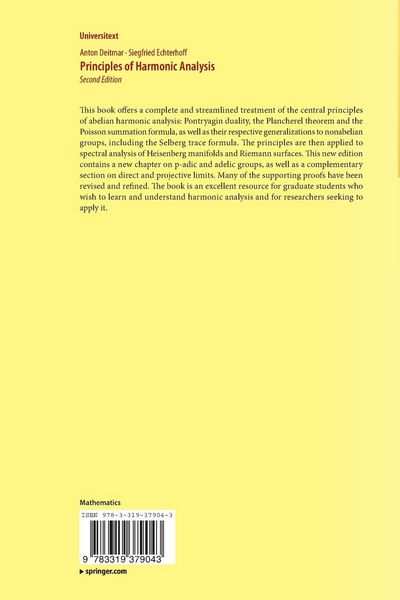 Produktbild: Principles of Harmonic Analysis