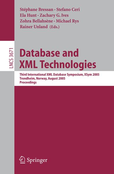 Produktbild: Database and XML Technologies
